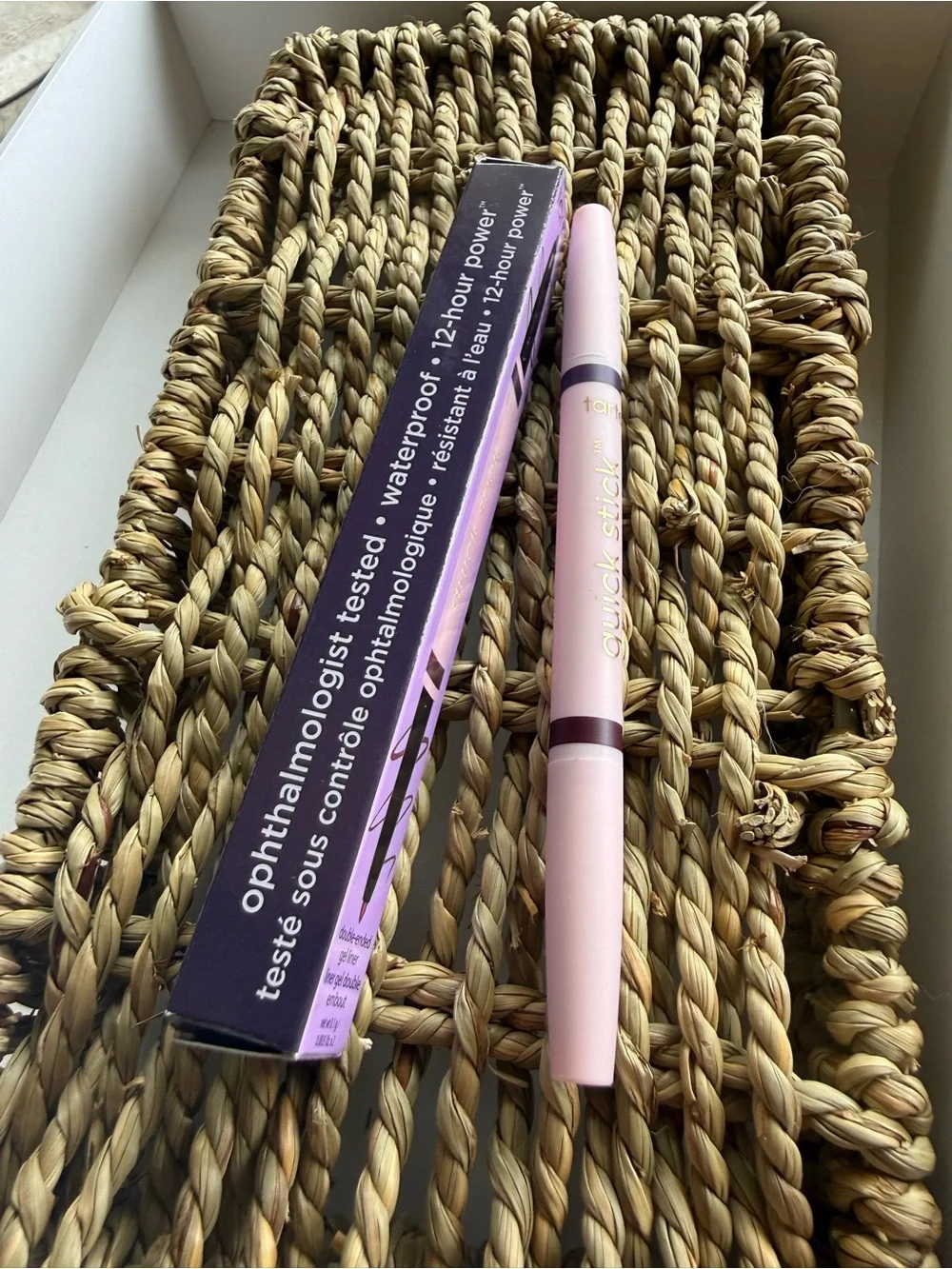 Tarte Quick Stick Double-Ended Gel Eyeliner Plum/Aubergine Full Size New
